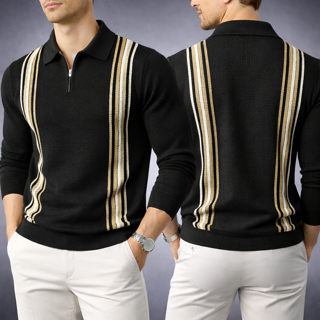 Verrando Zip Polo Sweater