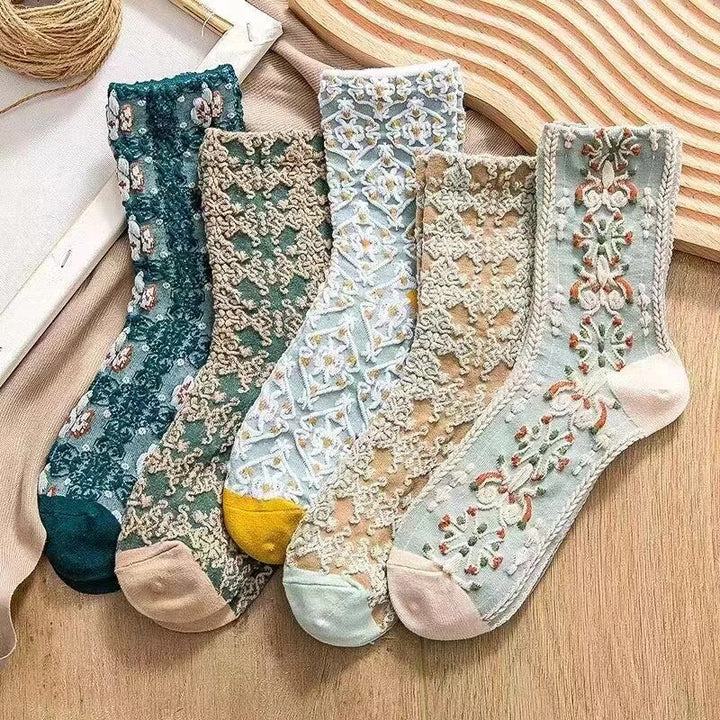 Olive Bloom Socks