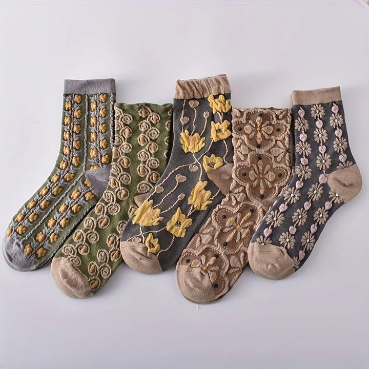 Olive Bloom Socks