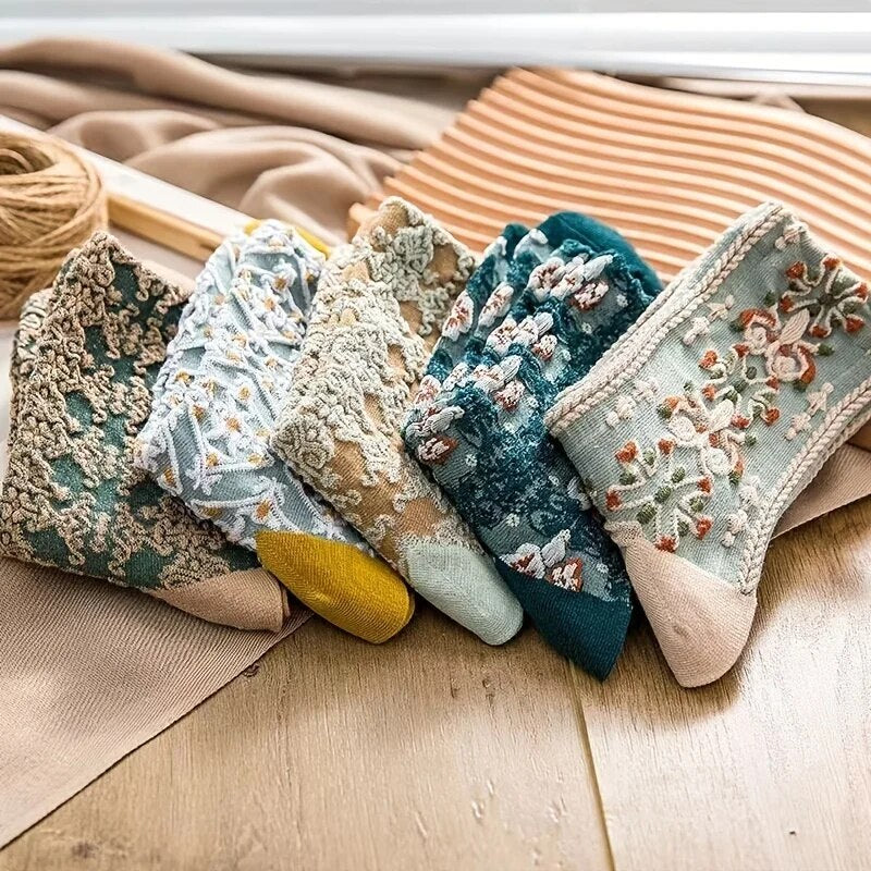 Olive Bloom Socks