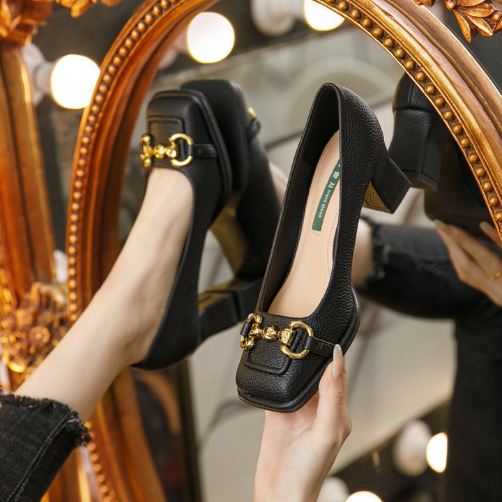 Veralise Leather Heel Sandals