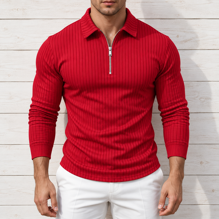 Wesley Zip Polo Shirt