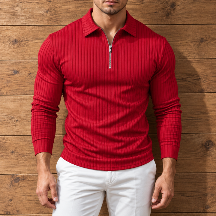 Wesley Zip Polo Shirt