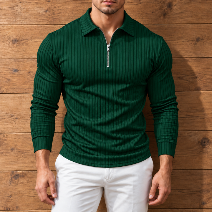 Wesley Zip Polo Shirt
