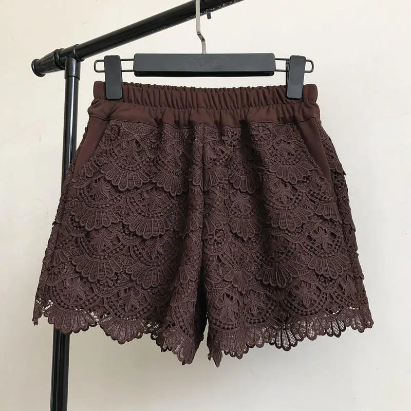 Coralie Floral Lace Shorts