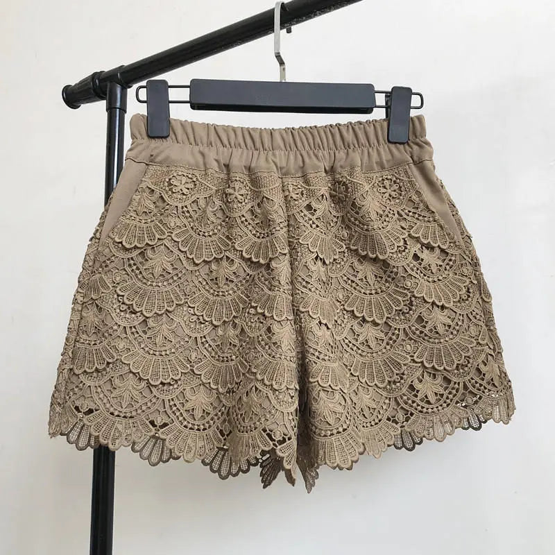 Coralie Floral Lace Shorts