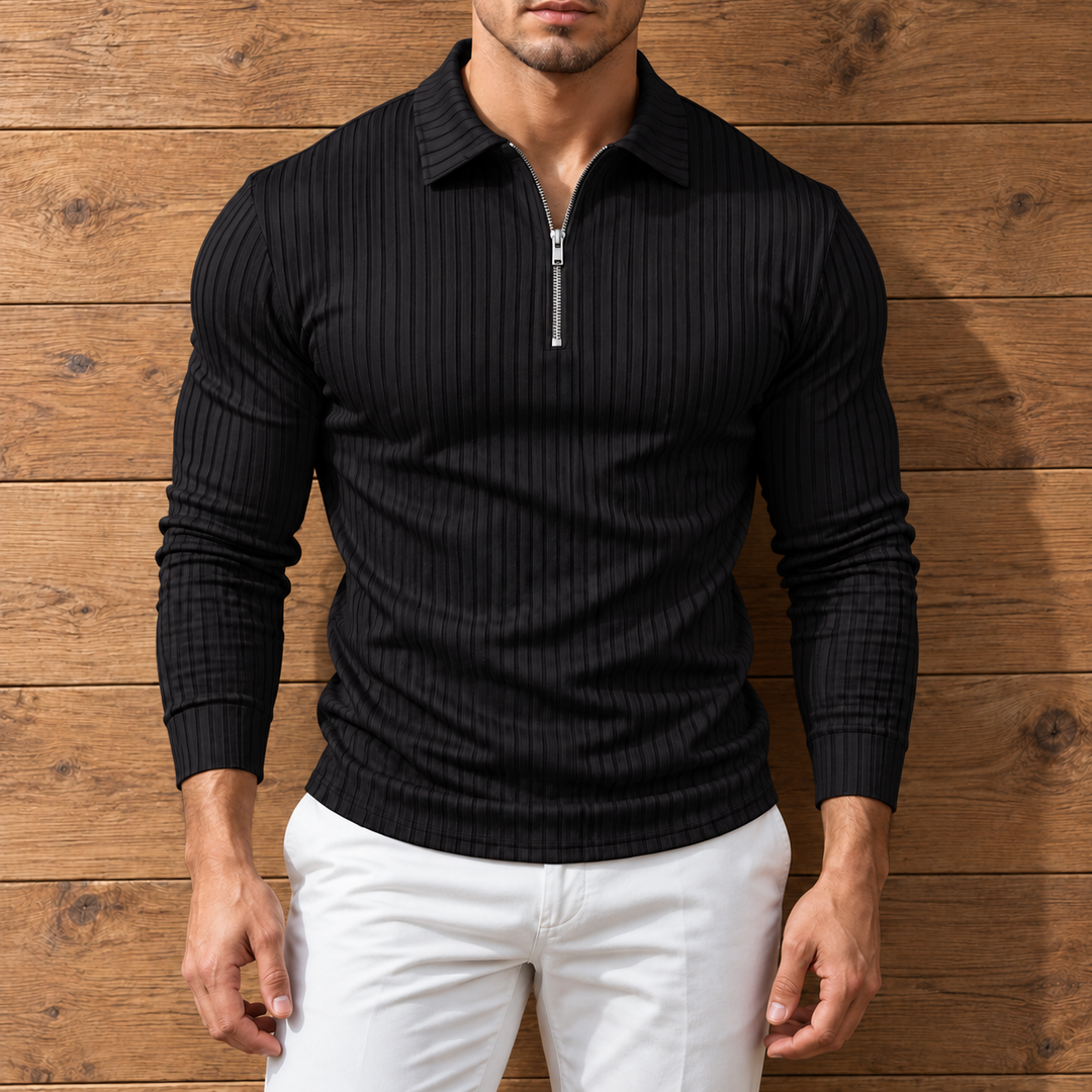 Wesley Zip Polo Shirt