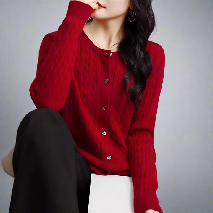 Marlen Button Knit Blazer