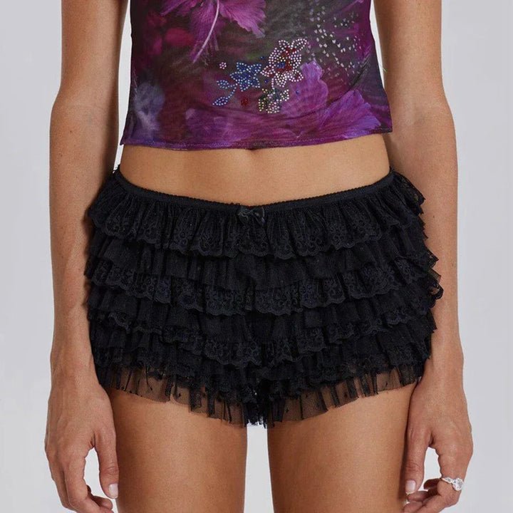 Rosalyn Lace Ruffle Shorts