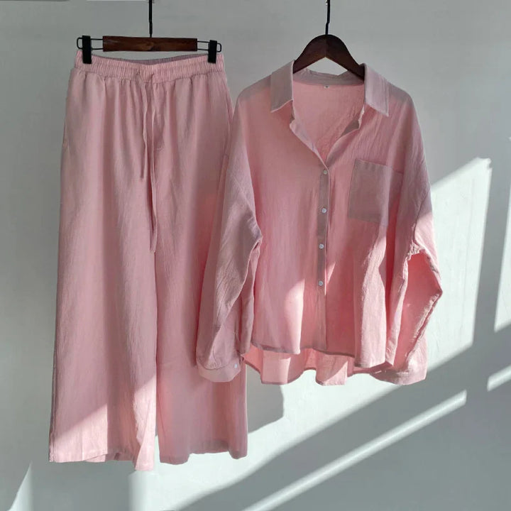 Zarelle linen Dress Set