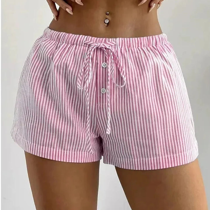 Thessina Linen Gathered Shorts