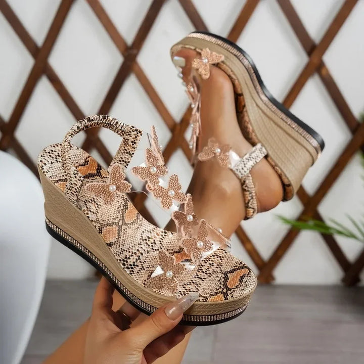 Bella Butterfly Platform Sandals