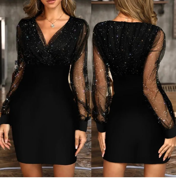 Camila Mesh SleevesDress