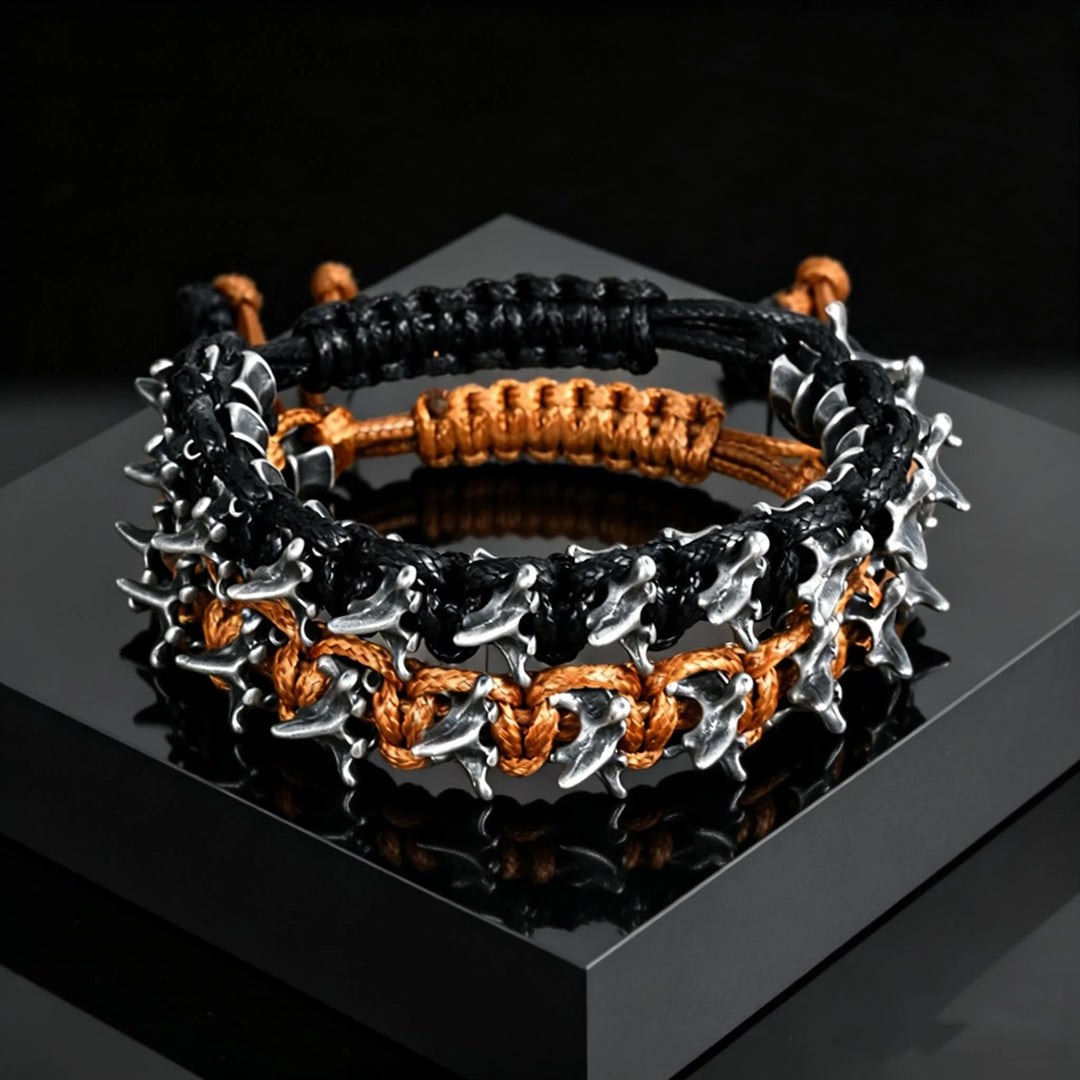 Remington Braided Spike Bracelet