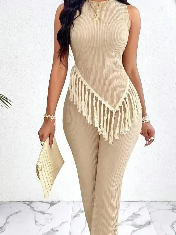 Elena Fringe Jumpsuit