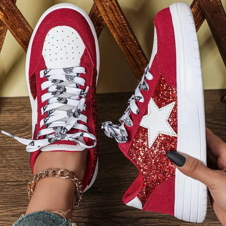 Rosie Star Glitter Sneakers
