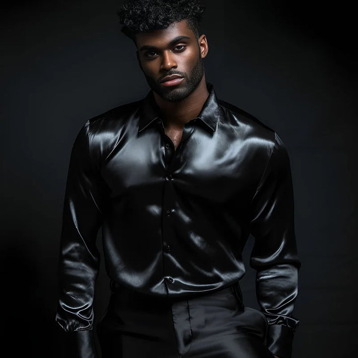 Adrano Satin Button Shirt
