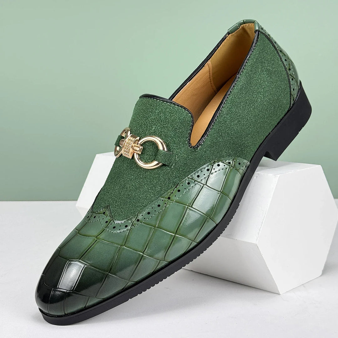 Cassiel Patent Suede Loafers