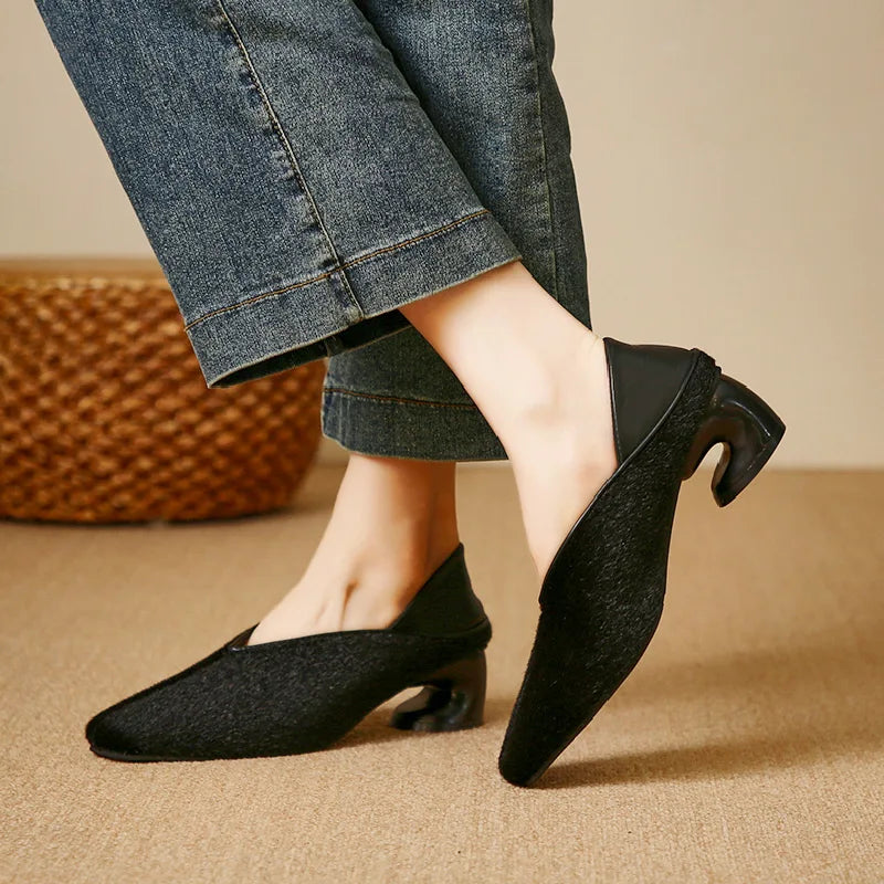 Amelina Sol Fluted Slip-Ons