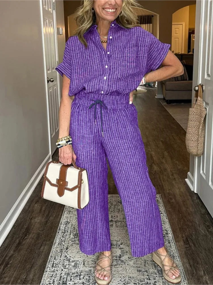 Amellia Relaxed Linen Set