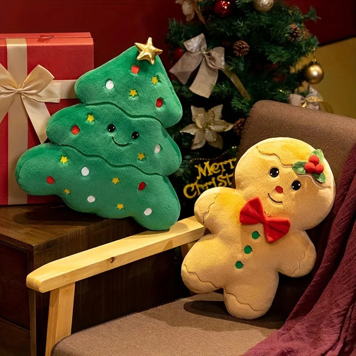 Santa Friends Plush Pillow