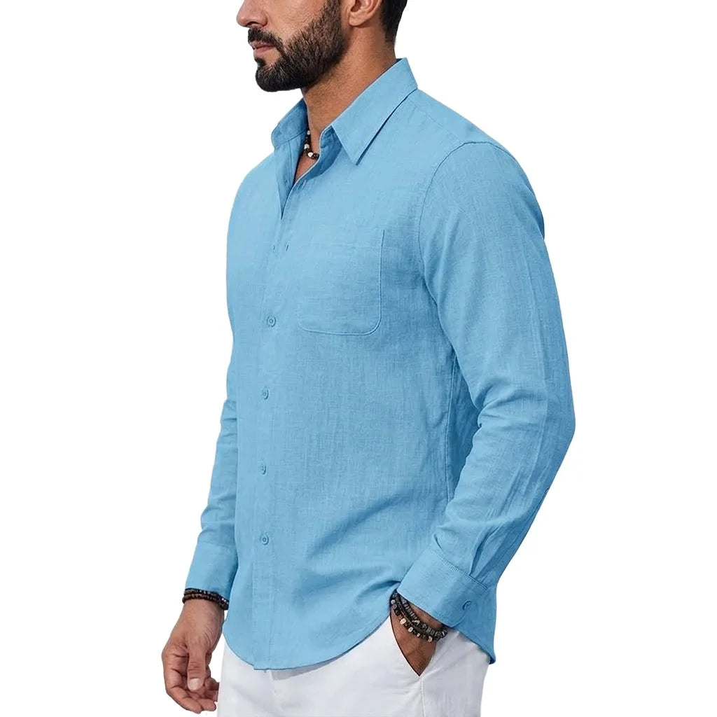 Monaco Linen Pocket Shirt