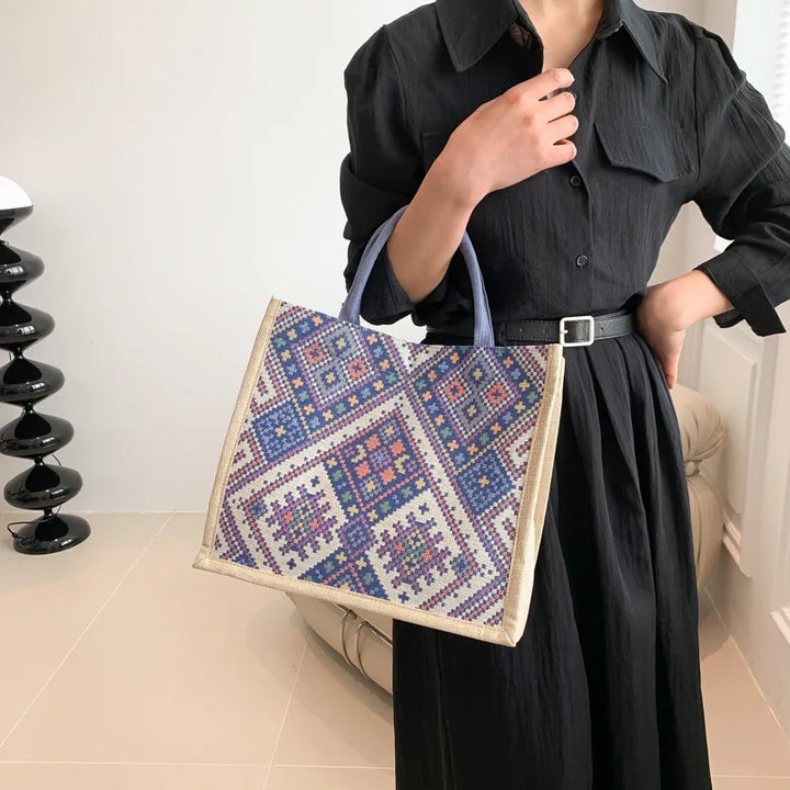 Bianca Patterned Tote Bag