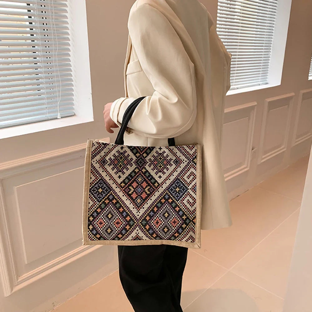 Bianca Patterned Tote Bag