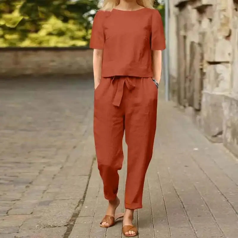 Elvara Linen Suit Set