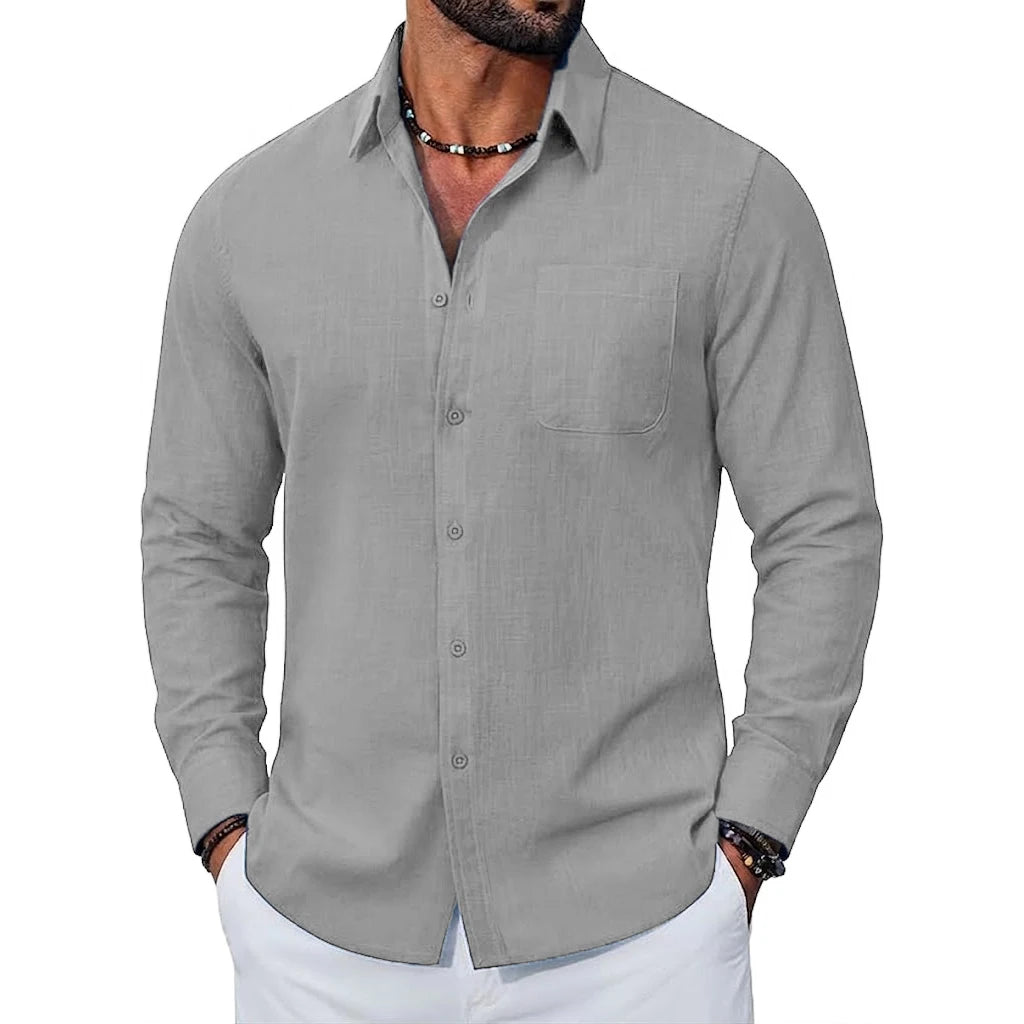 Monaco Linen Pocket Shirt