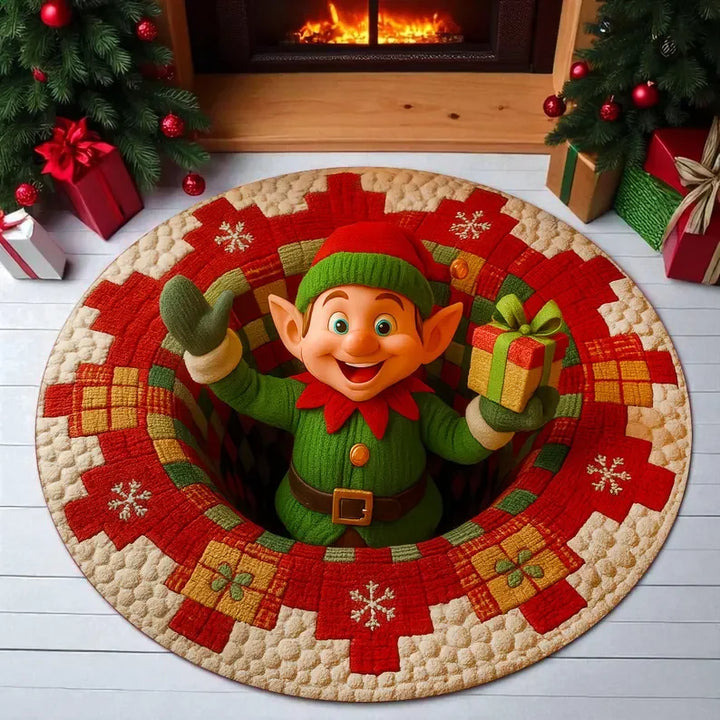 Elf Christmas Cheer Rug