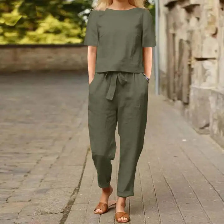 Elvara Linen Suit Set