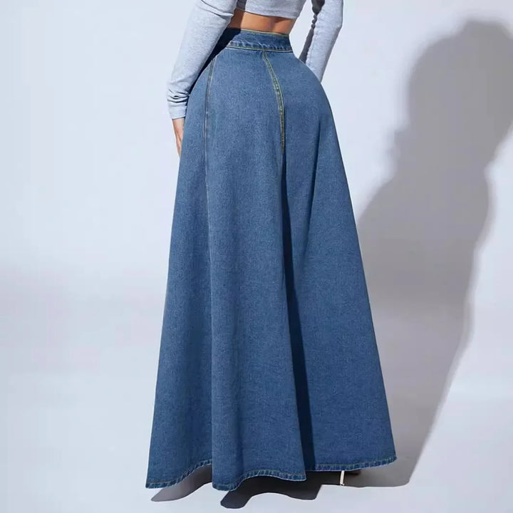 Dakota Denim Button Skirt