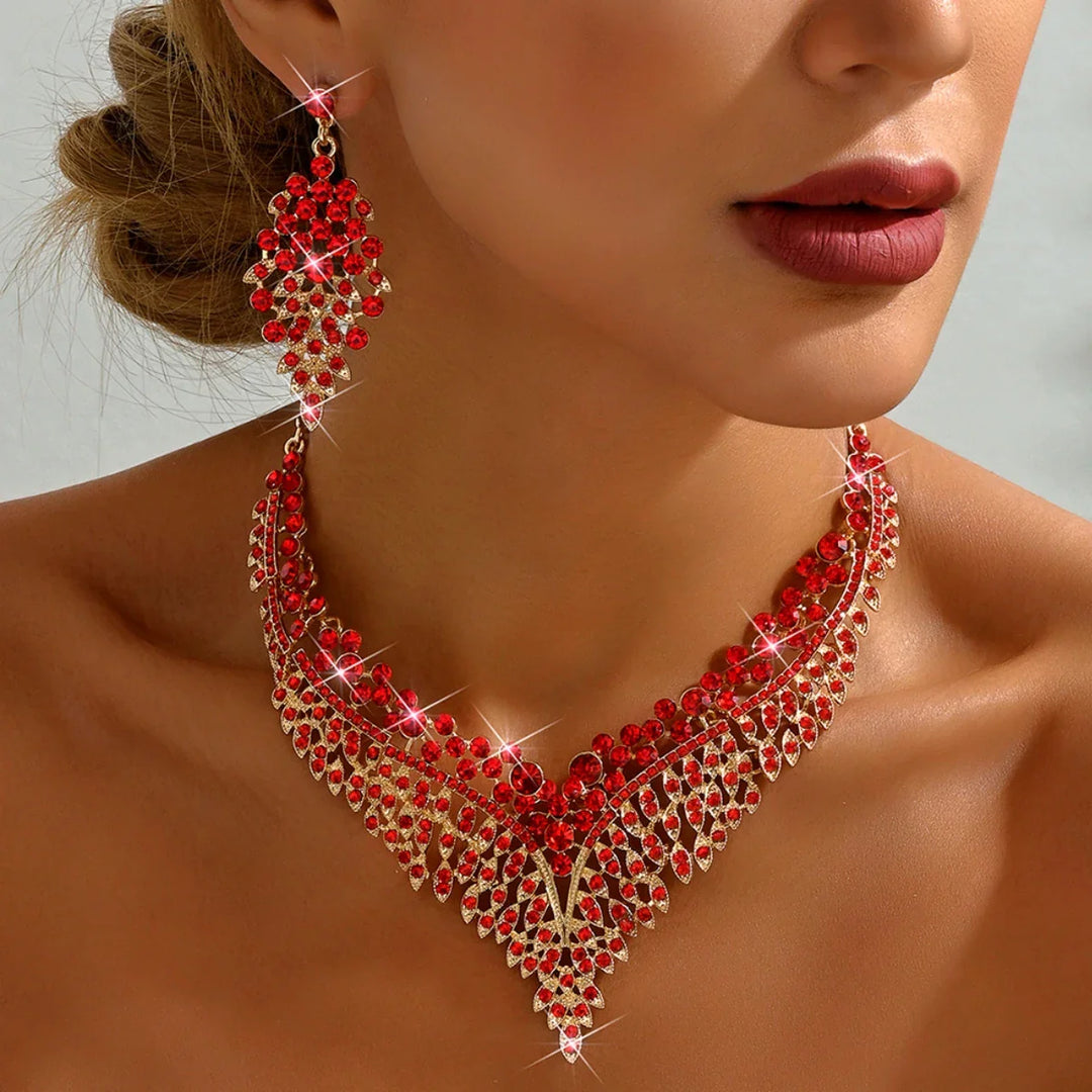 Scarlette Ruby Necklace Set