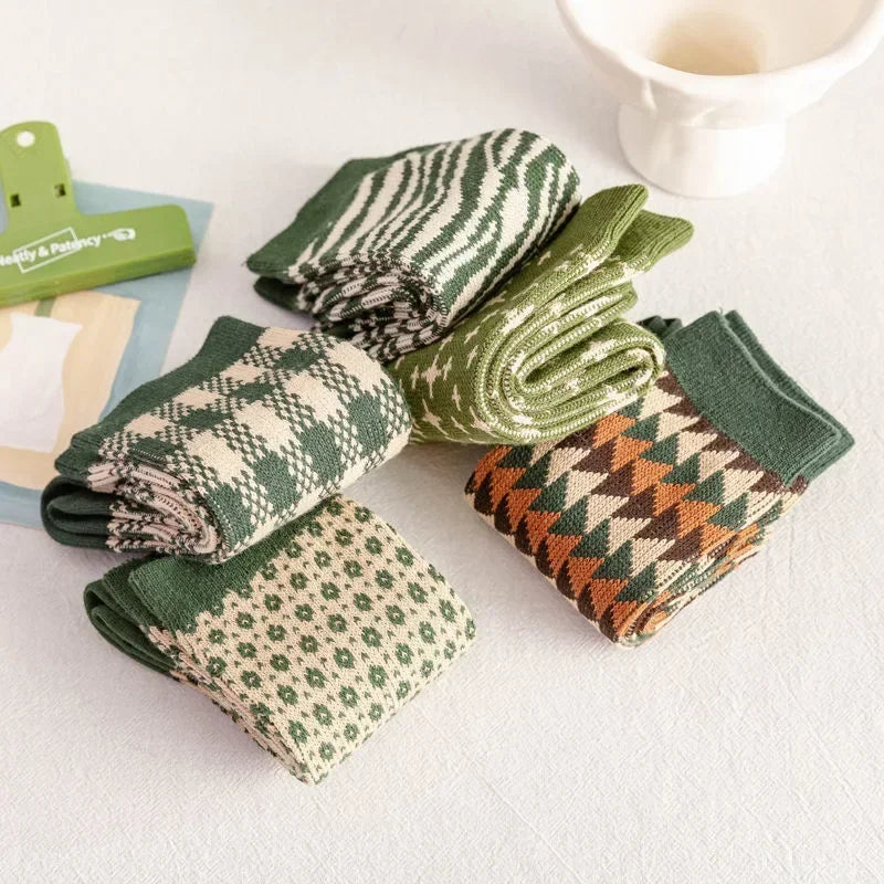 Olive Bloom Socks