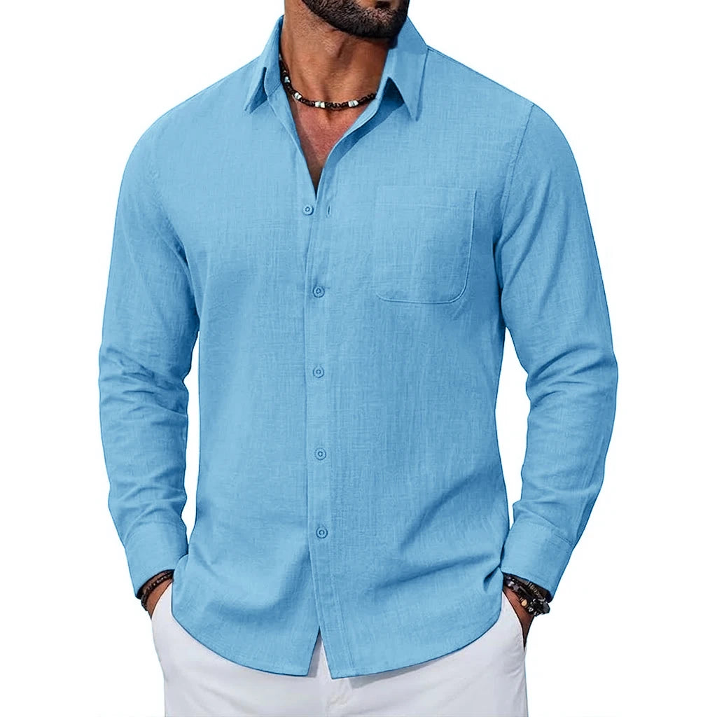 Monaco Linen Pocket Shirt