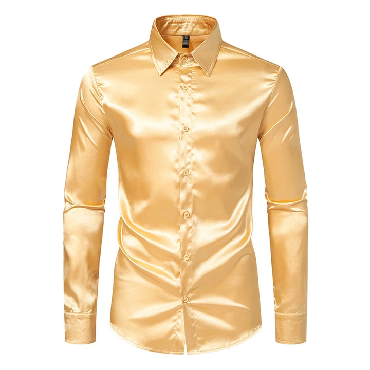 Adrano Satin Button Shirt