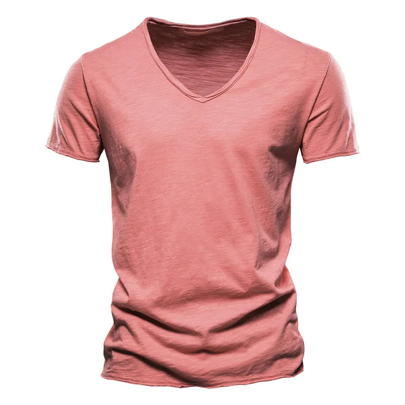 Adrian Linen V-neck Tshirt