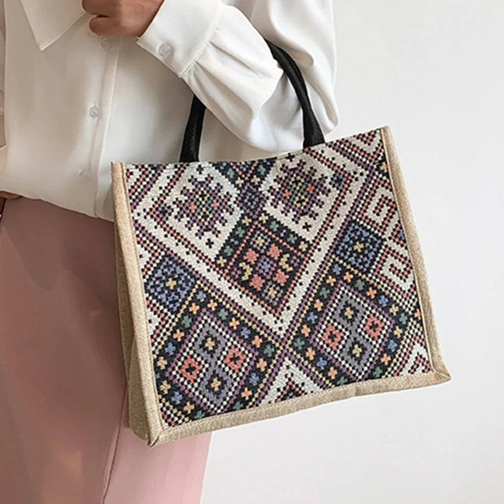 Bianca Patterned Tote Bag