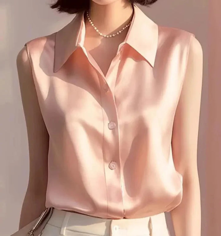 Alva Satin Summer Blouse