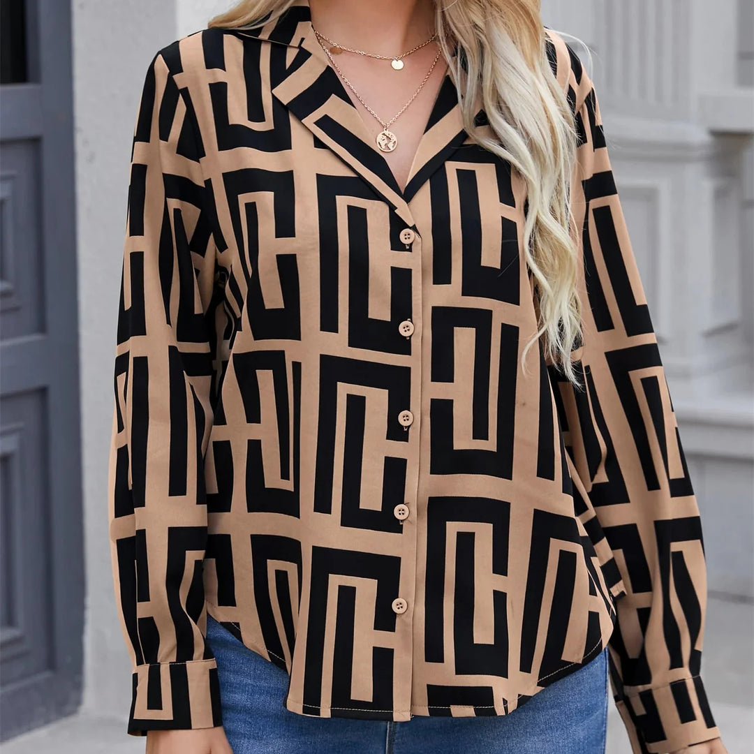 Alouette Parisian Print Blouse
