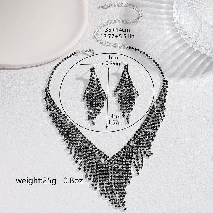 Valenora Crystal Necklace Set