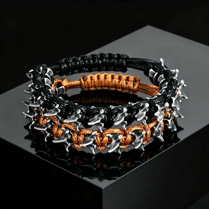 Remington Braided Spike Bracelet