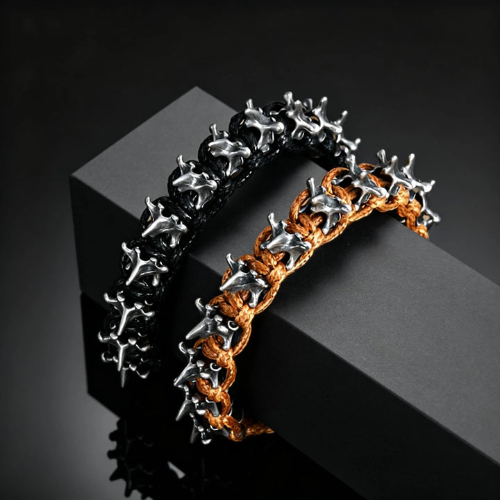 Remington Braided Spike Bracelet