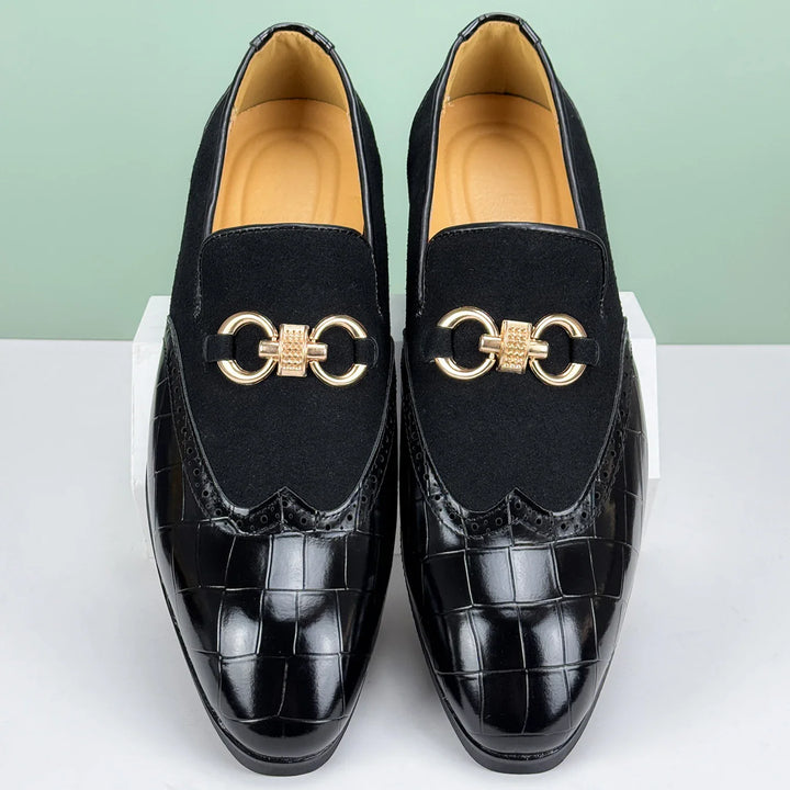 Cassiel Patent Suede Loafers