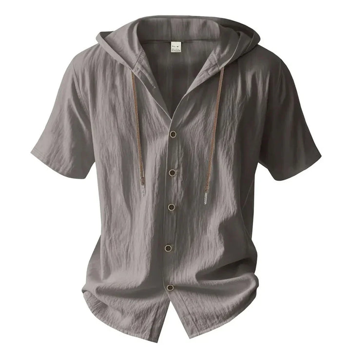Spencer Linen Short sleeve Hoodie