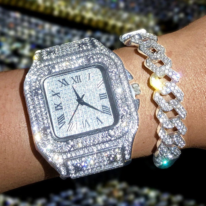 Kingston Iced Square Watch