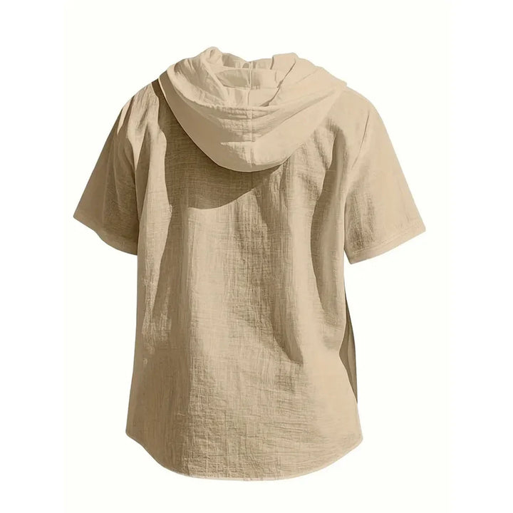 Spencer Linen Short sleeve Hoodie