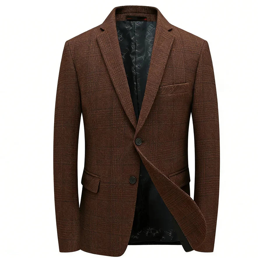 Calviro Plaid wool Coat