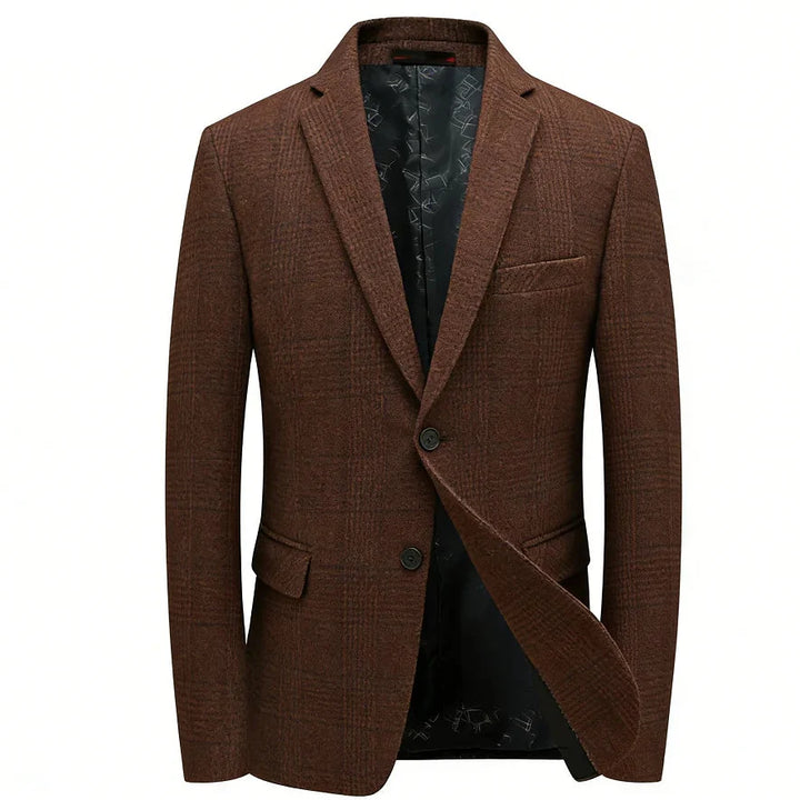 Calviro Plaid wool Coat